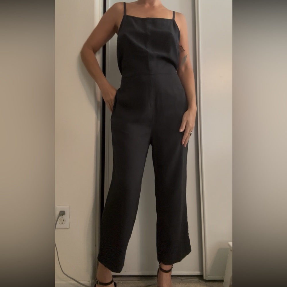 Treasure and Bond Black Jumpsuit with Modern Silhouette